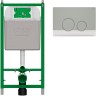 Инсталляция Ctesi Solid BK0200240+BK0202120 для унитаза с клавишей смыва Хром