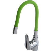 Смеситель для кухни Melodia della vita Ostessa MDV40615Green Хром Зеленый латунь