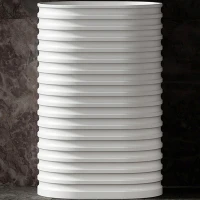 Раковина Abber Stein 58 AS2550 Белая матовая искусственный камень (литьевой мрамор) напольный