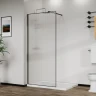 Душевая перегородка Azario Walk-In 100 AZ-271-100-MВ-CRF профиль Черный матовый стекло рифленое