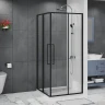 Душевой уголок Azario Shanghai 100х100 AZ-R43-100-MB-CL профиль Черный матовый стекло прозрачное