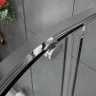 Душевой уголок Azario Shanghai 100х100 AZ-R43-100-MB-CL профиль Черный матовый стекло прозрачное