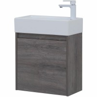 Тумба с раковиной Aquanet Nova Lite 50 302520 подвесная Дуб рошелье МДФ / ЛДСП