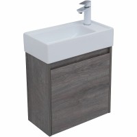 Тумба с раковиной Aquanet Nova Lite 50 302520 подвесная Дуб рошелье МДФ / ЛДСП