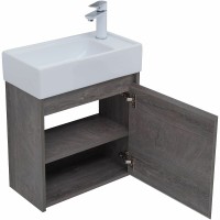 Тумба с раковиной Aquanet Nova Lite 50 302520 подвесная Дуб рошелье МДФ / ЛДСП