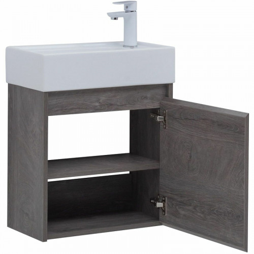 Тумба с раковиной Aquanet Nova Lite 50 302520 подвесная Дуб рошелье МДФ / ЛДСП