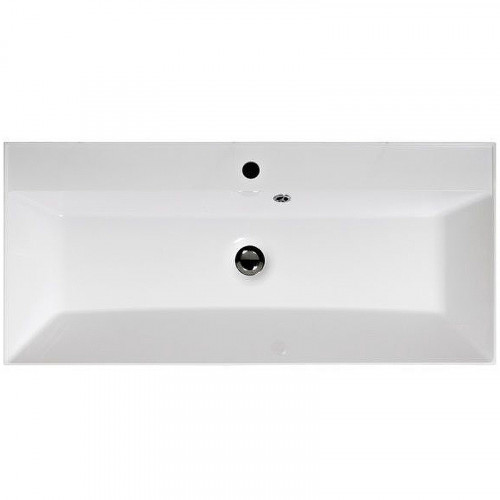 Раковина Art&amp;Max AM-LAV-1000-MR-FА Белая искусственный камень (литьевой мрамор) полувстраиваемая