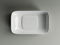 Раковина-чаша Ceramicanova Element 60 CN5021 Белая фарфор накладная