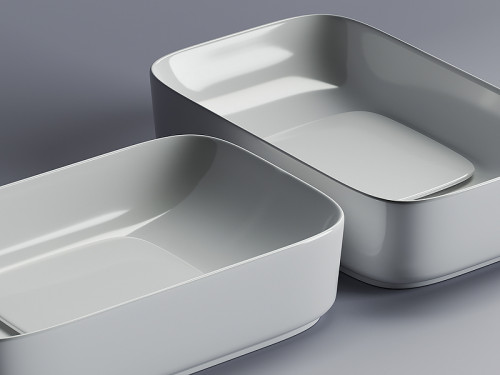 Раковина-чаша Ceramicanova Element 60 CN5021 Белая фарфор накладная