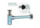 Сифон для раковины Aquatek AQ6012BGM цвет Оружейная сталь