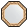 Зеркало Evoform Octagon 75х75 BY 7383 в багетной раме - Барокко золото 106