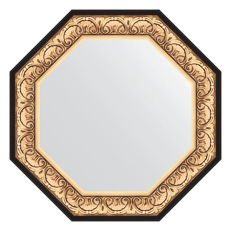 Зеркало Evoform Octagon 75х75 BY 7383 в багетной раме - Барокко золото 106
