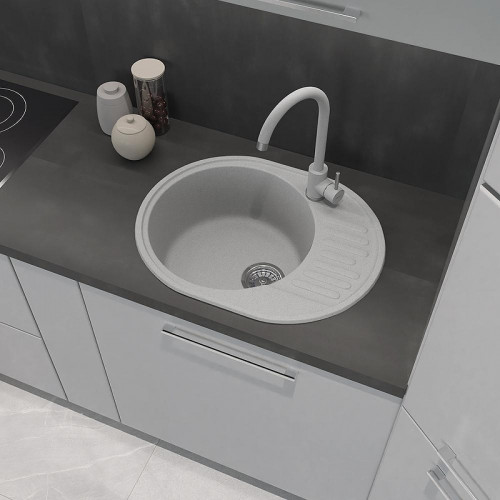 Смеситель для кухни GranFest Z-5410 цвет Серый