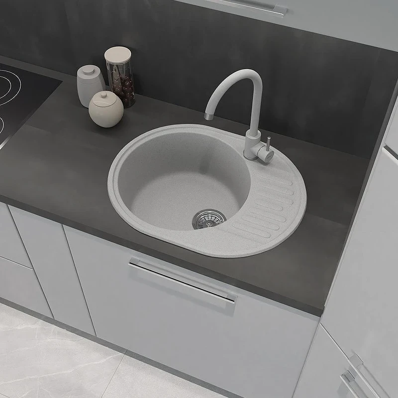 Смеситель для кухни GranFest Z-5410 цвет Серый