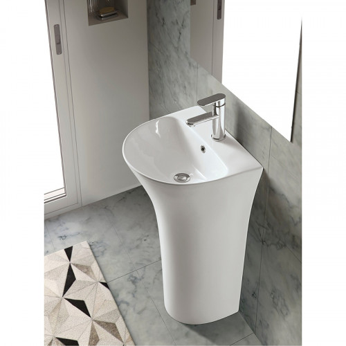 Раковина Ceruttispa Simona 48 CT7832 Белая фаянс напольный