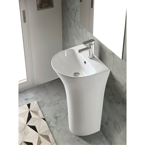 Раковина Ceruttispa Simona 48 CT7832 Белая фаянс напольный