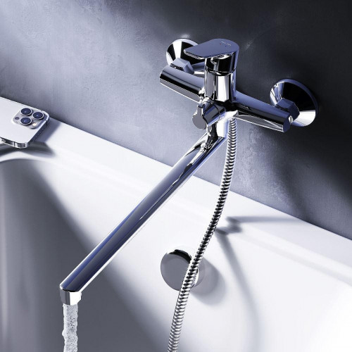 Смеситель для ванны AM.PM Crave F9C90200 универсальный цвет Хром