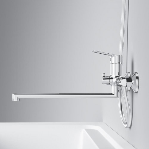 Смеситель для ванны AM.PM Crave F9C90200 универсальный цвет Хром