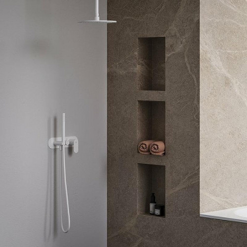 Смеситель для душа Ravak Eleganta EL 065.10WV.O2+S X070263 Белый вельвет