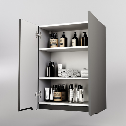 Подвесной шкаф Style Line Марелла 60 Люкс Plus СС-00002423 Серый матовый антискрейтч МДФ / ЛДСП