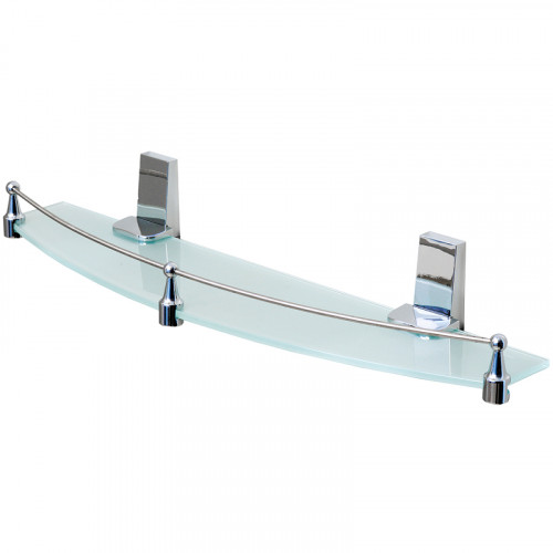 Стеклянная полка WasserKRAFT Lopau K-6044 Хром
