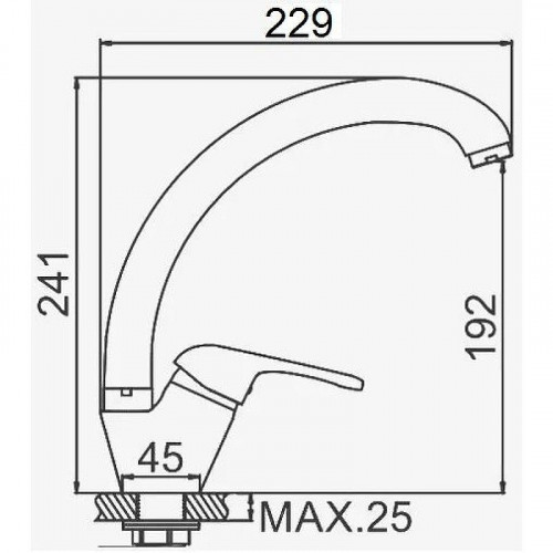 Смеситель для кухни D-Lin D150411-W Бежевый