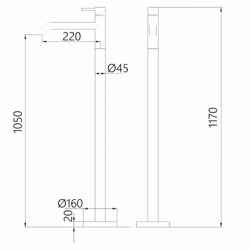 Смеситель для раковины Abber Wasser Kreis AF8140NG цвет Никель