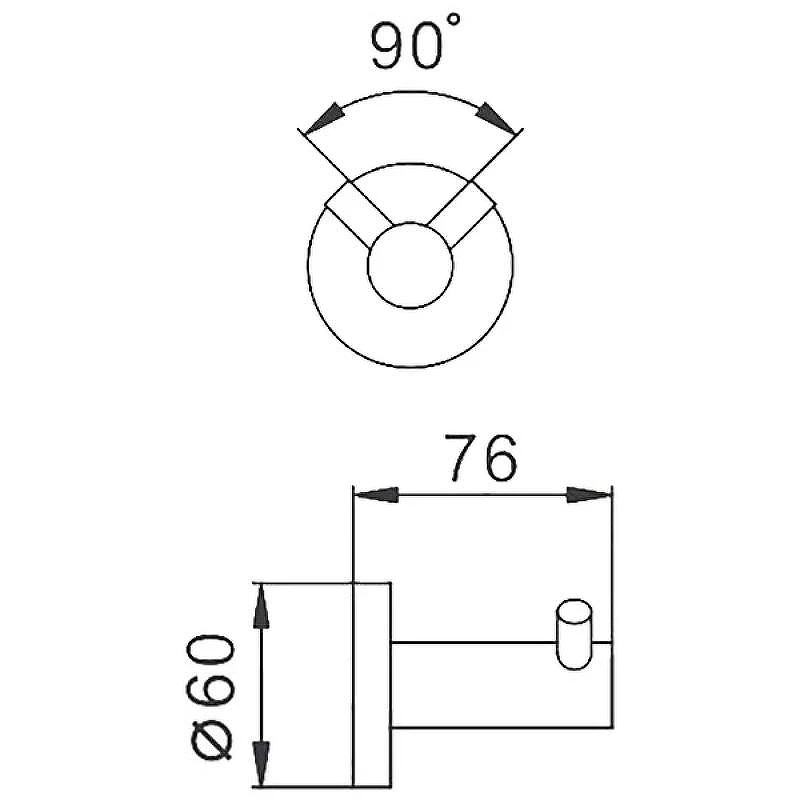 Двойной крючок Frap F301 F30105-2 Сатин