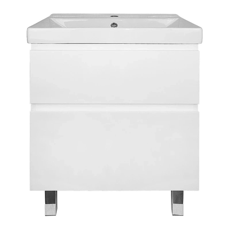 Тумба с раковиной Azario Мила 60 CS00091364 цвет Белый матовый