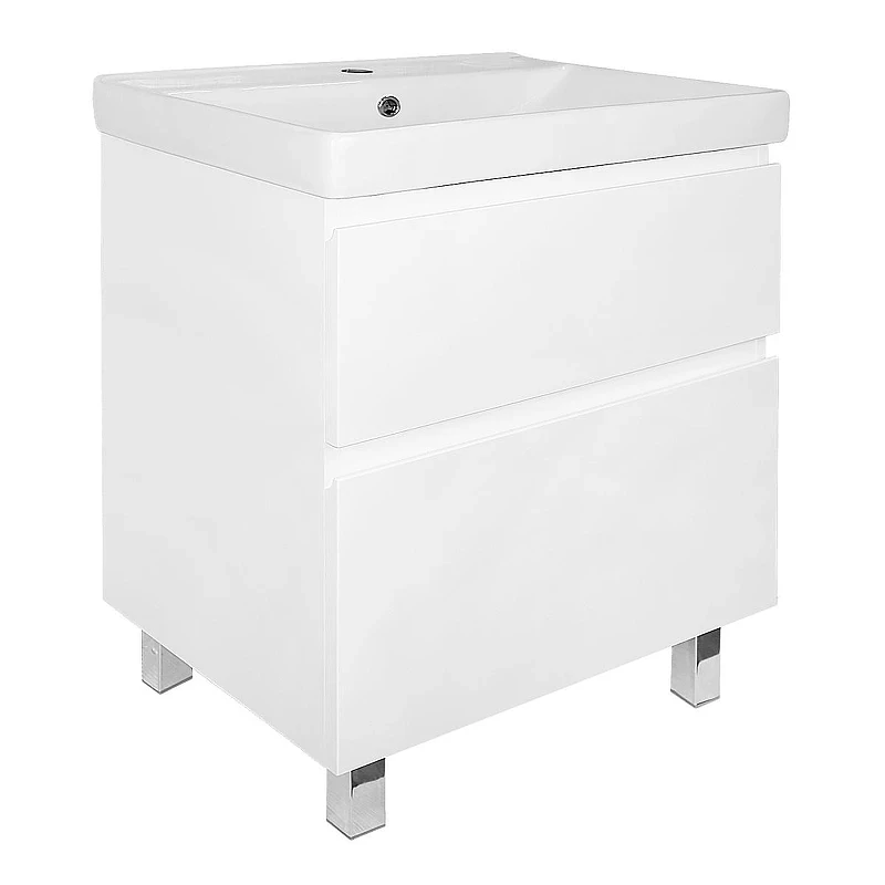 Тумба с раковиной Azario Мила 60 CS00091364 цвет Белый матовый