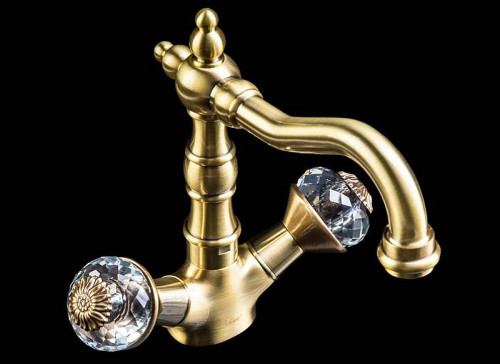 Смеситель для раковины Boheme Flora 312-FL Бронза латунь