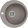 Кухонная мойка Aquaton Иверия 48 1A711032IV250 Серый шелк искусственный камень (литьевой мрамор) встраиваемый