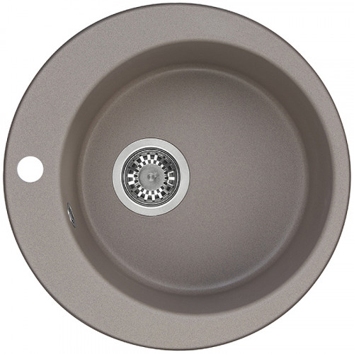 Кухонная мойка Aquaton Иверия 48 1A711032IV250 Серый шелк искусственный камень (литьевой мрамор) встраиваемый