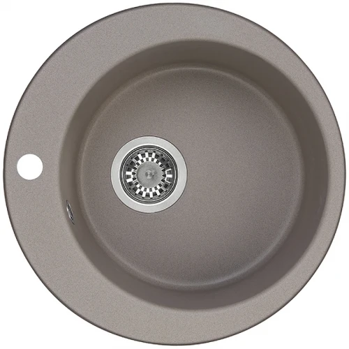 Кухонная мойка Aquaton Иверия 48 1A711032IV250 Серый шелк искусственный камень (литьевой мрамор) встраиваемый