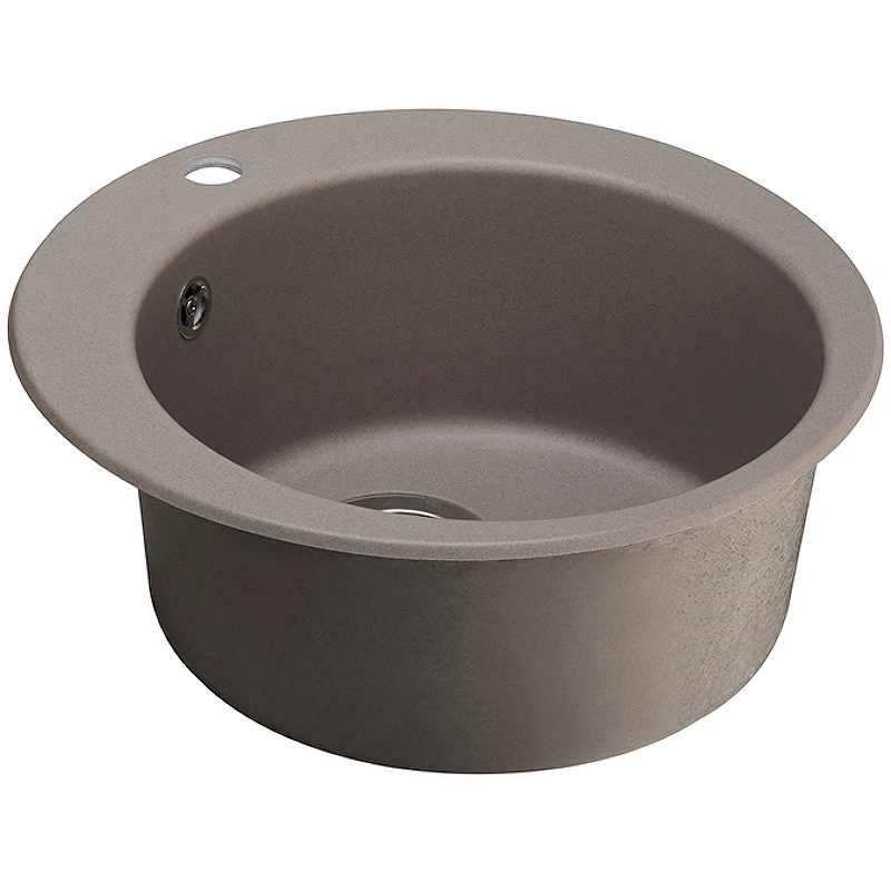 Кухонная мойка Aquaton Иверия 48 1A711032IV250 Серый шелк искусственный камень (литьевой мрамор) встраиваемый