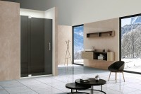 Душевая дверь Vincea Extra 90 VDP-1E8090CG профиль Хром стекло тонированное