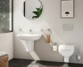 Инсталляция Vitra Core 800-1873 для унитаза с клавишей смыва Хром глянцевый нержавеющая сталь