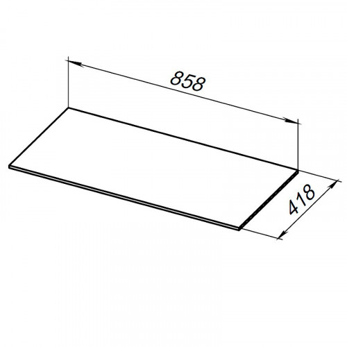 Столешница под раковину Allen Brau Liberty 90 1.330012.B-S Бежевый структ искусственный камень (литьевой мрамор)
