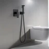 Гигиенический душ со смесителем Aquatek Лира AQ1419MB Черный матовый латунь встраиваемый