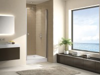 Душевая дверь Cezares Eco 90 ECO-O-B-1-90-C-Cr профиль Хром стекло прозрачное