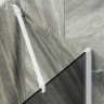 Шторка на ванну Maybah Glass MGV-88-1ш 800x1400 в широком профиле Белый стекло графитовое матовое