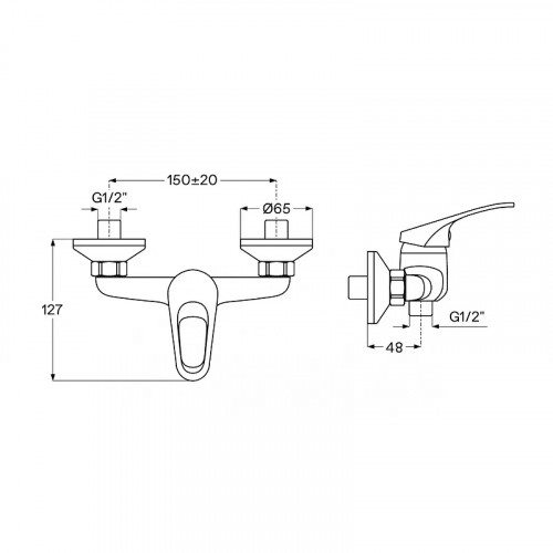 Смеситель для душа Santek Баус WH5A20010C001