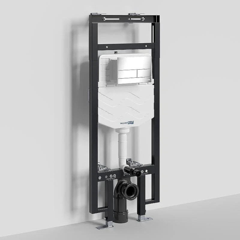 Инсталляция WasserKRAFT Dinkel 58TLT.010.ME.CH04 для унитаза с клавишей смыва Хром