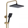 Душевая система Bronze de Luxe Element EL77GB Золото Черный матовый латунь на стену