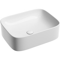 Раковина-чаша Ceramicanova Element 51 CN6052 Белая глянцевая фарфор накладная