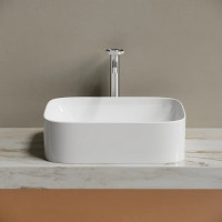 Раковина-чаша Ceramicanova Element 51 CN6052 Белая глянцевая фарфор накладная