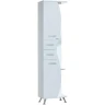 Шкаф пенал Bellezza Рио 50 L 4623606022014 Белый МДФ / ЛДСП, стекло