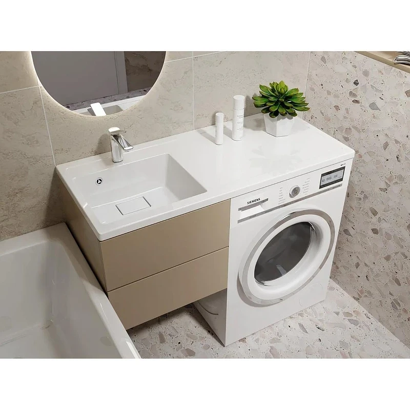 Раковина над стиральной машиной Azario Paola Magenta 110 L CS00078450 цвет Белый