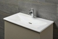 Раковина beWash Ontario 100 35021101 Белый глянец фарфор подвесная, полувстраиваемая