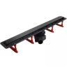 Душевой лоток Pestan Confluo Frameless Line 950 13701323 с двухсторонней решеткой Черный матовый / полая под плитку